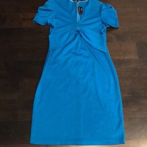 St John Knit dress in a gorgeous blue